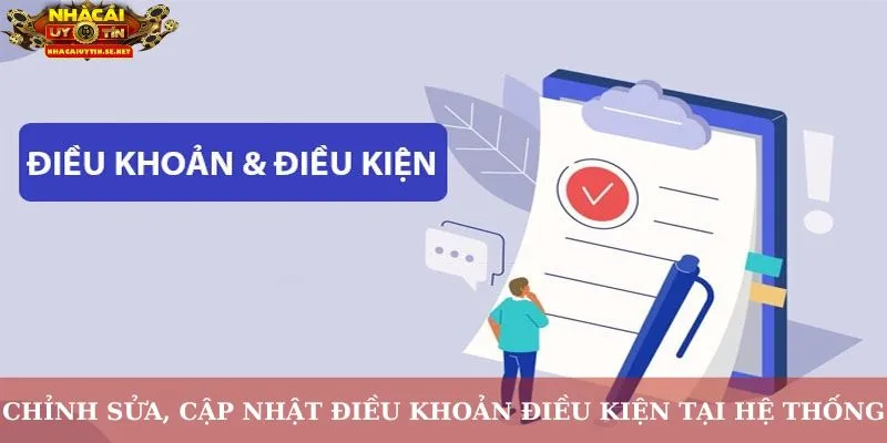 Chỉnh sửa, cập nhật điều khoản điều kiện tại hệ thống