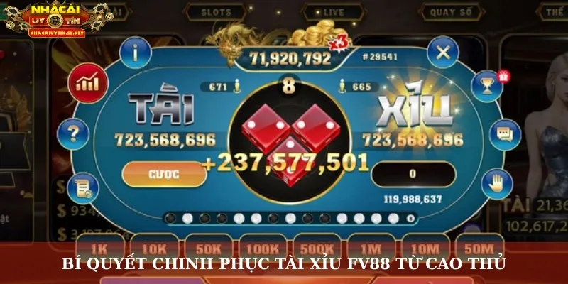 Bí quyết chinh phục Tài Xỉu FV88 từ cao thủ