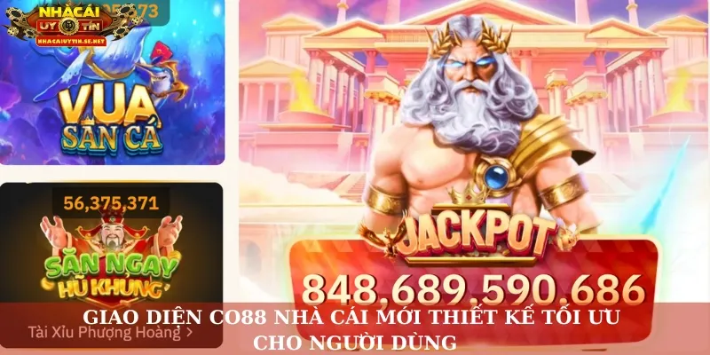 Giao diện Co88 nhà cái mới thiết kế tối ưu cho người dùng