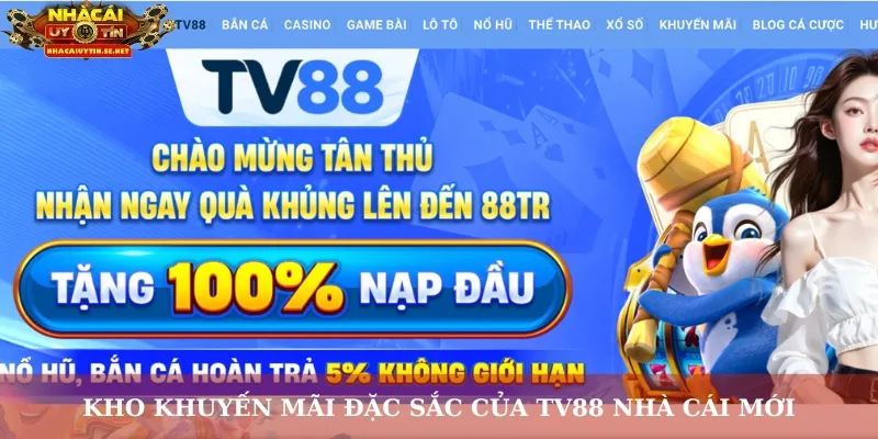 Kho khuyến mãi đặc sắc của TV88 nhà cái mới