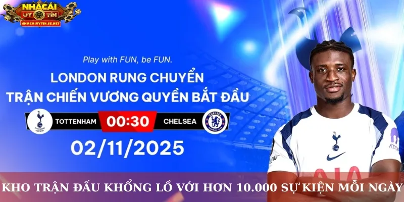 Thể Thao Fun88 – Bùng Nổ Cảm Xúc Cùng Sân Chơi Top Đầu 3 Kho trận đấu khổng lồ với hơn 10.000 sự kiện mỗi ngày