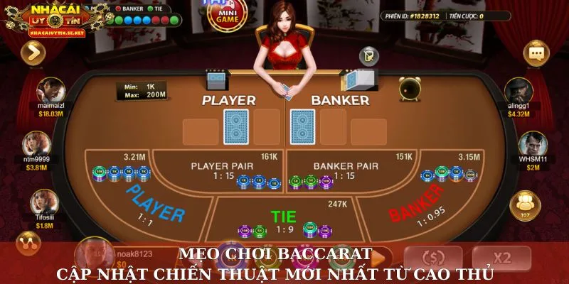 mẹo chơi Baccarat