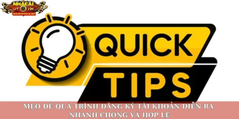 Các Bước Đăng Ký Đơn Giản Để Bắt Đầu Cá Cược Hiệu Quả 3 Mẹo để quá trình đăng ký tài khoản diễn ra nhanh chóng và hợp lệ