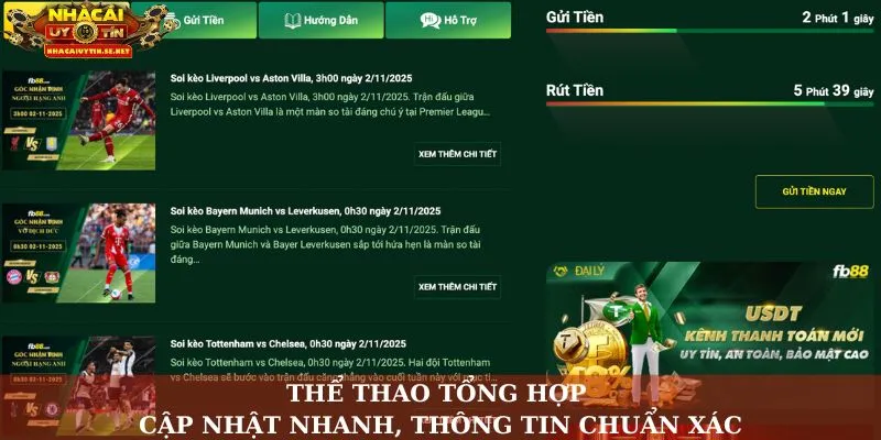 Thể thao tổng hợp – Cập nhật nhanh, thông tin chuẩn xác