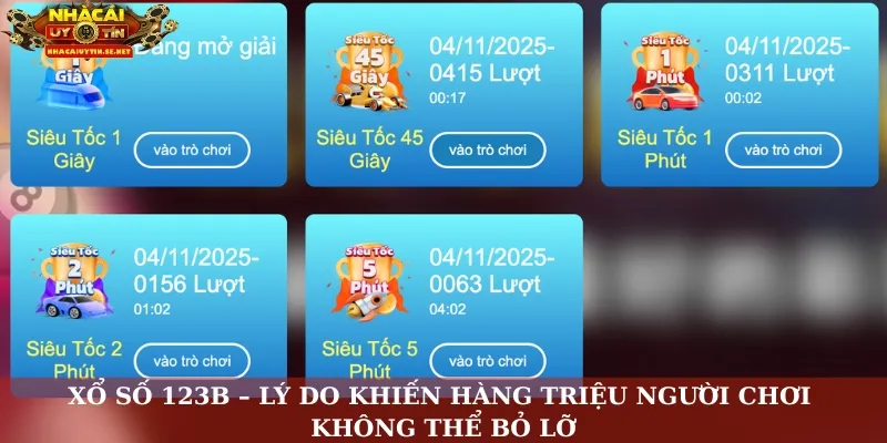 Xổ số 123B – Lý do khiến hàng triệu người chơi không thể bỏ lỡ